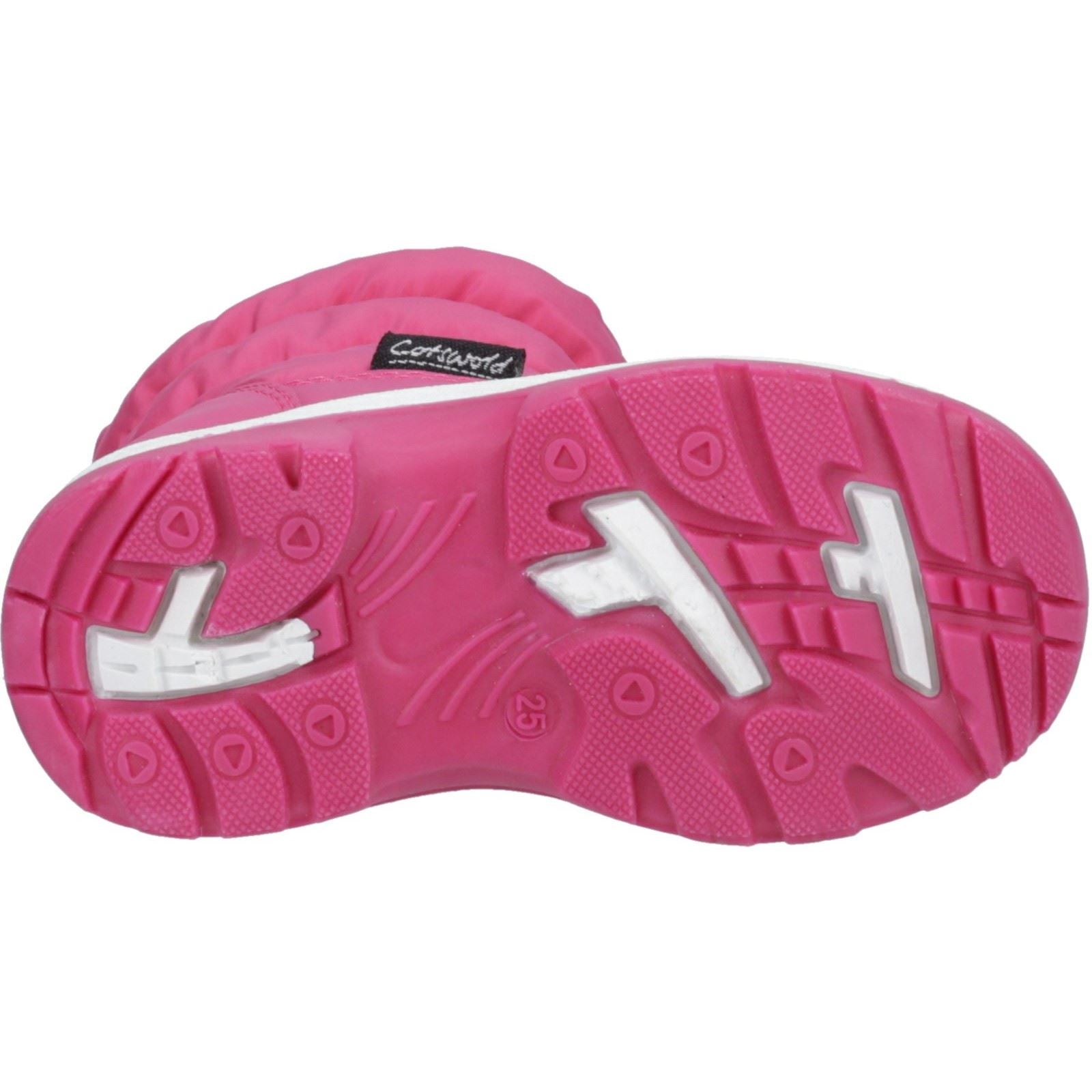 Cotswold Tirely Textile Pink Wellington Boots