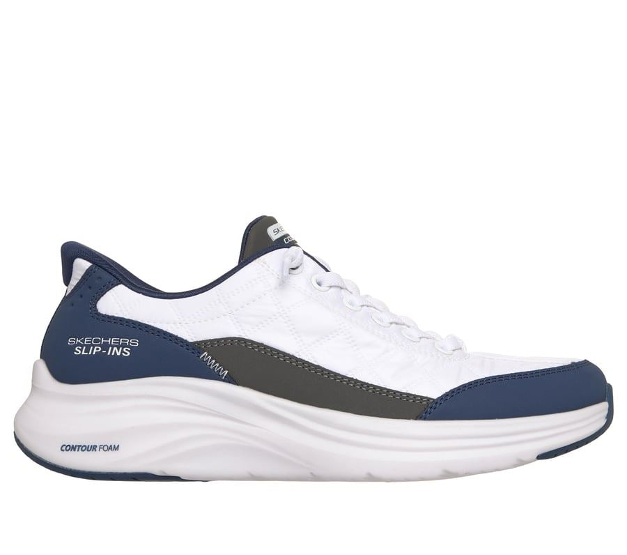 Skechers Slip-Ins Contour Foam Cozy Fit Women's White/Navy Trainers