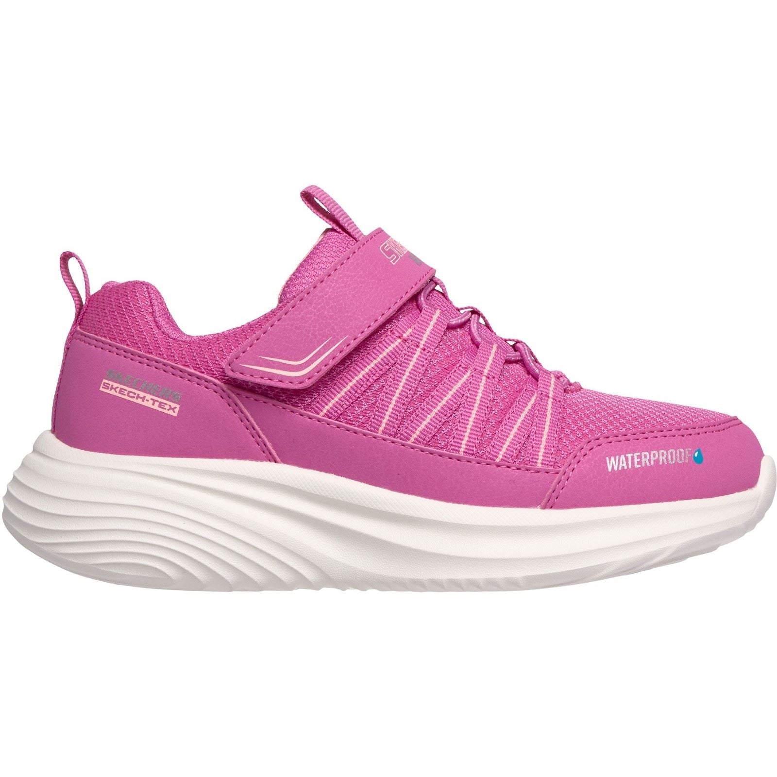 Skechers Bounder Pro Aqua Step Textile Girl's Pink/Coral Trainers