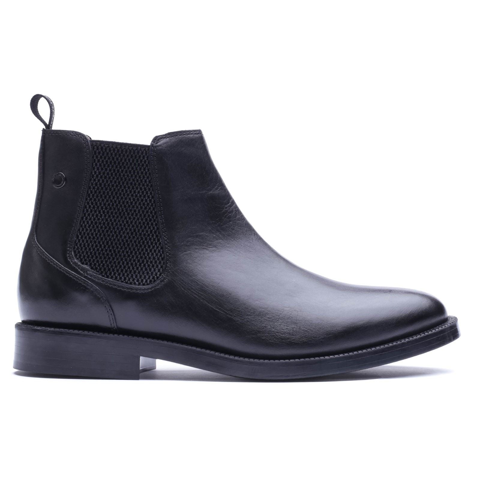 Base London Enzo Leather Men's Black Boots