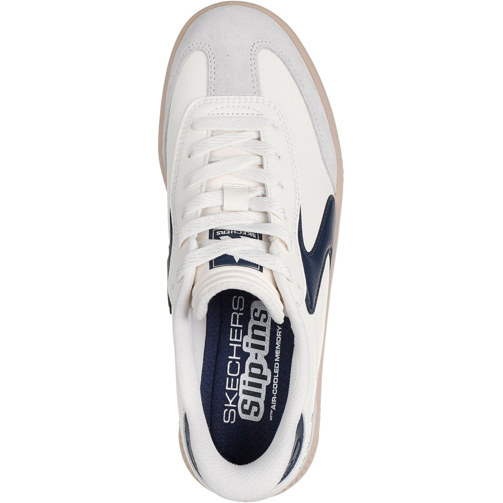 Skechers Hotshot HI - Lifted Luxe Polyurethane Women's Off White/Navy Trainers