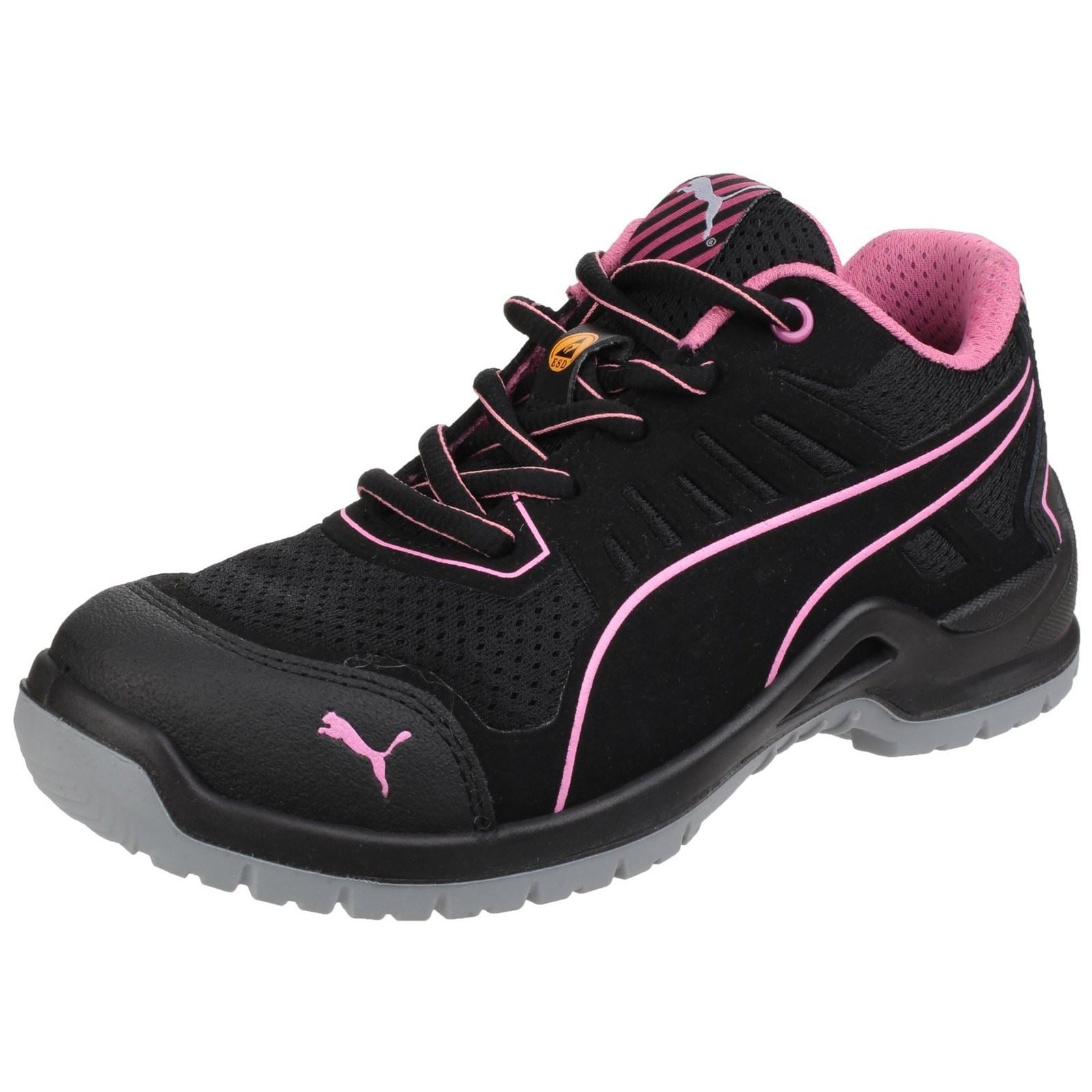 Puma Safety Fuse Tech Textile Women's Black Safety Trainers