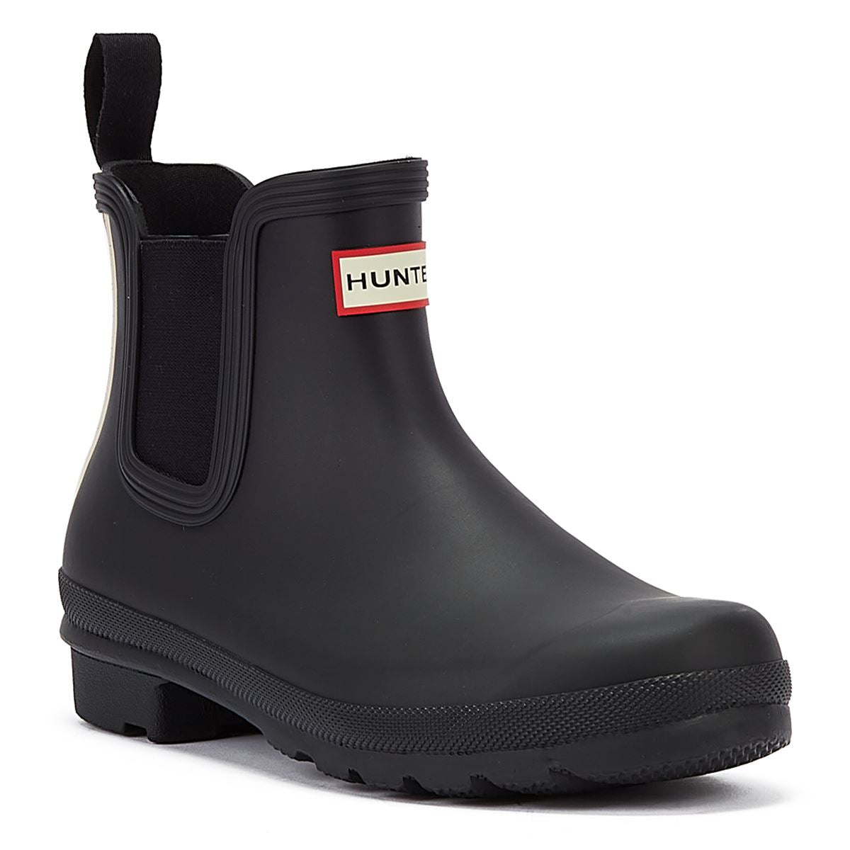 Hunter Original Chelsea Boot Logo Women's Black Boots