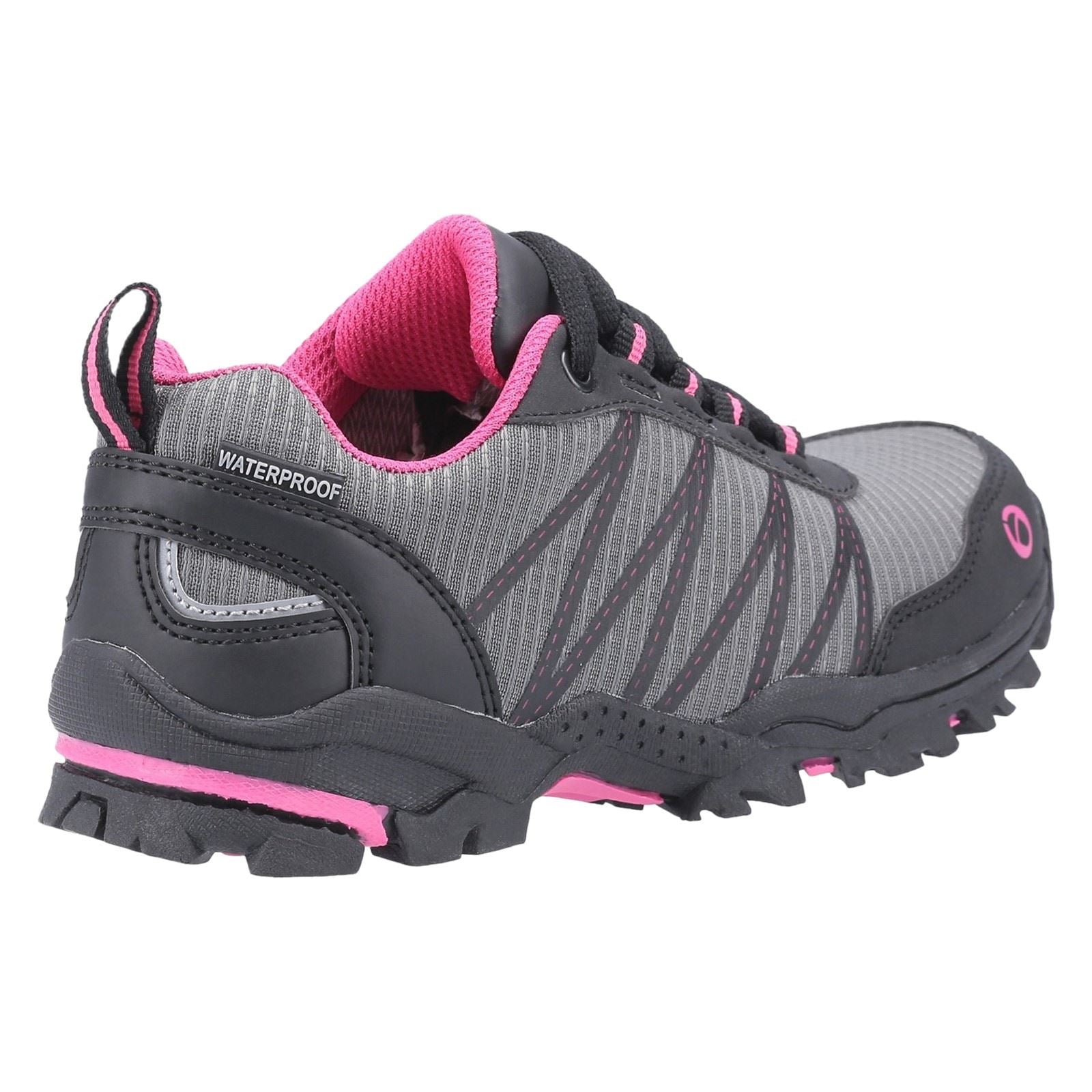 Cotswold Littledean Nylon Girl's Pink/Grey Hiking Boots