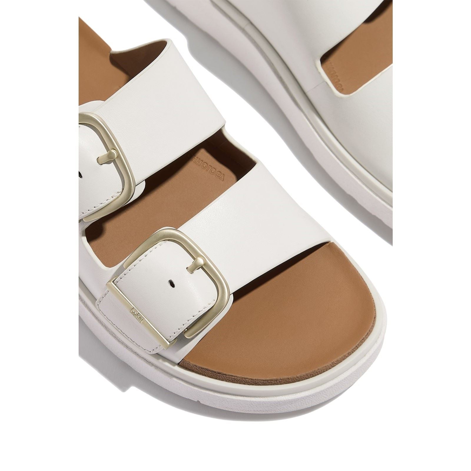 Fitflop Gen-FF Two-Bar Leather Women's Urban White Sandals