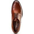 Base London Bell Leather Men's Burnt Tan Brogues Shoes