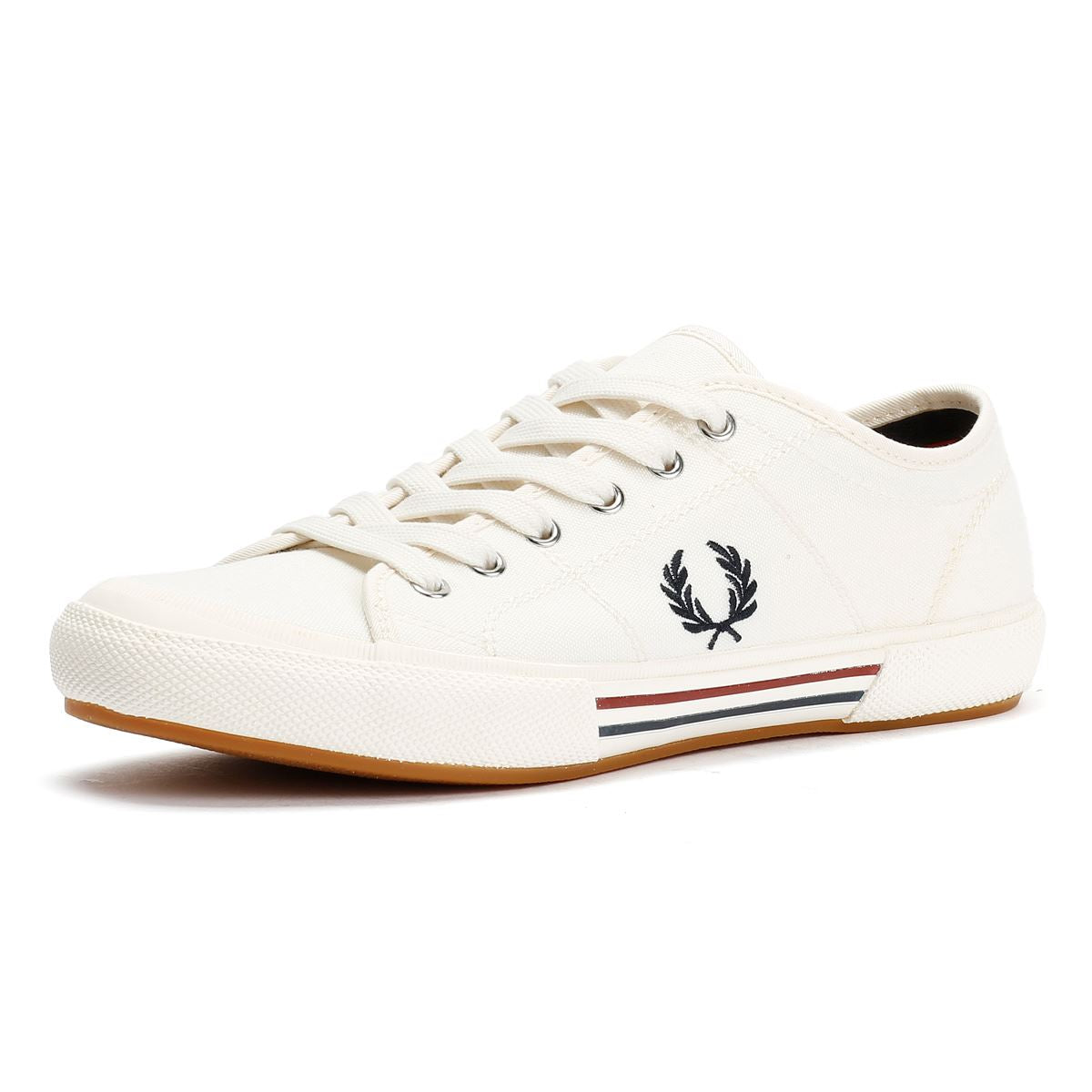 Fred Perry B708 Vintage Tennis Canvas Men's White Trainers
