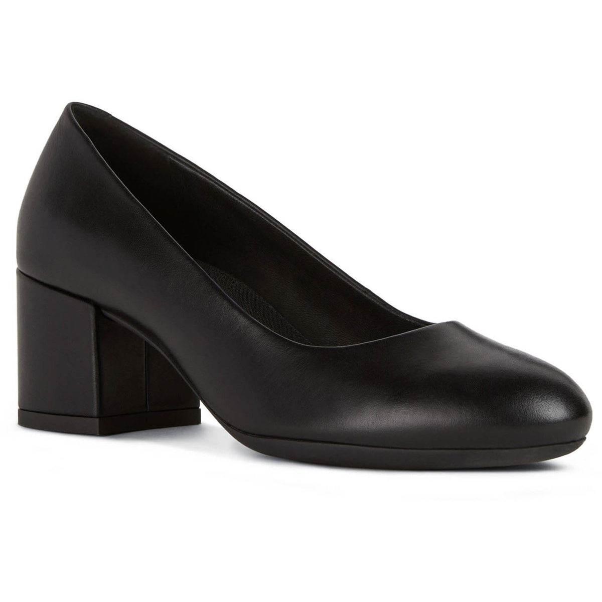 Geox D ELEANA A Leather Bovine Full Grain Women's Black Heels