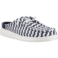 HEYDUDE Wendy Slip Terry Stripe Synthetic Women's Navy Blazer/Egret Mules