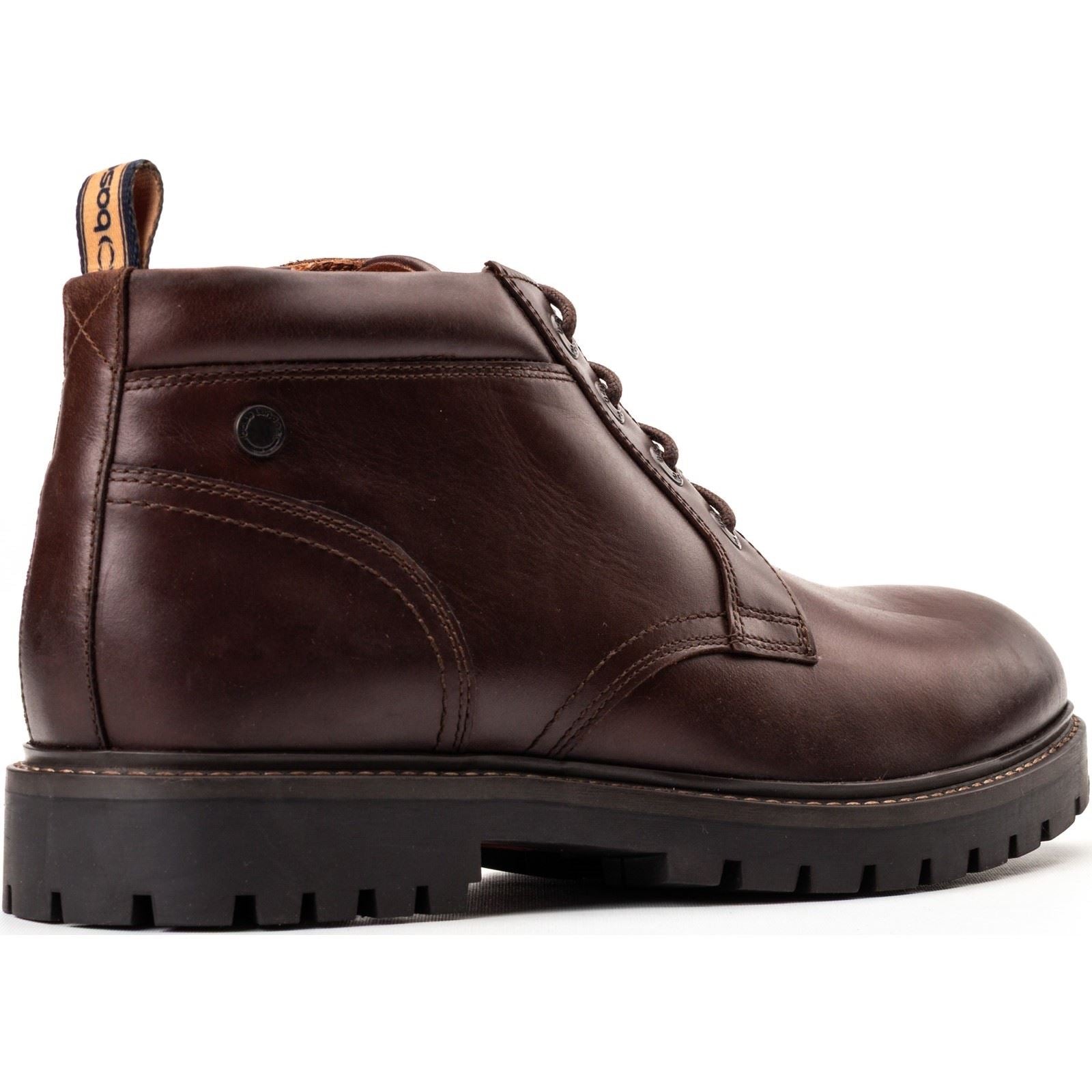 Base London Cobalt Leather Men's Brown Ankle Boots