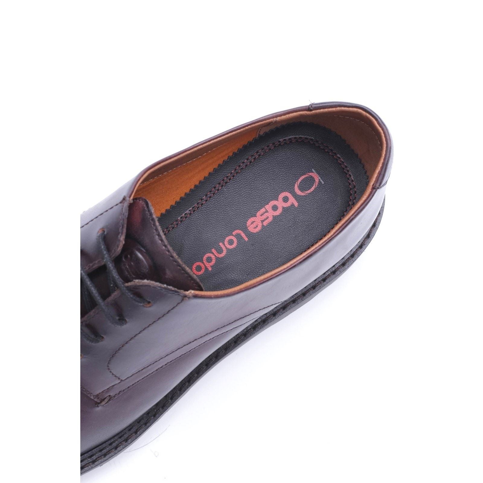 Base London Vector Leather Men's WASHED BROWN Lace-Up Shoes