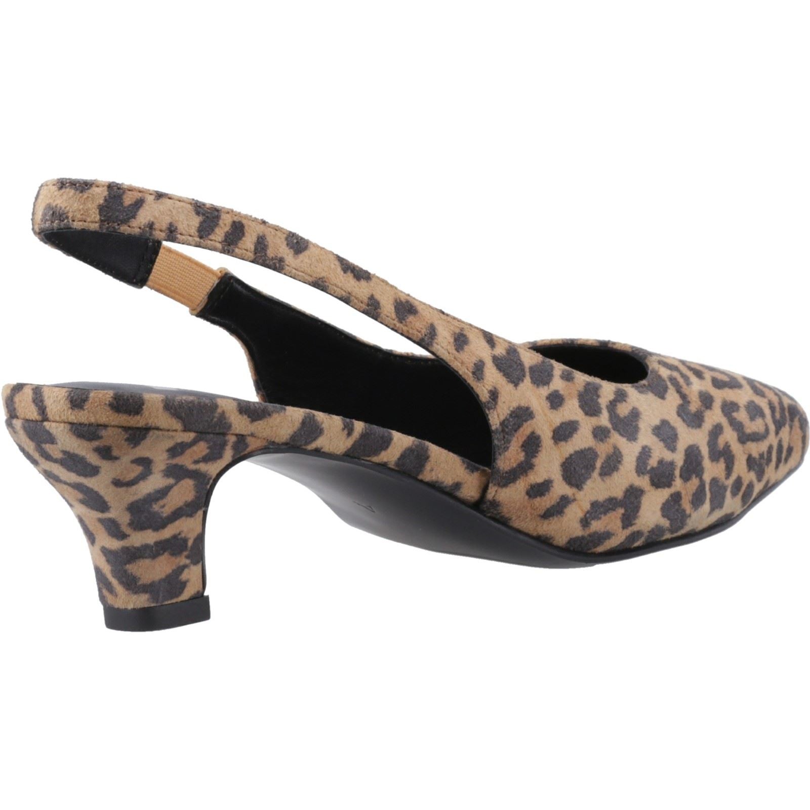 Hush Puppies Nahla Leather Women's Leopard Pointy Slingback Heels