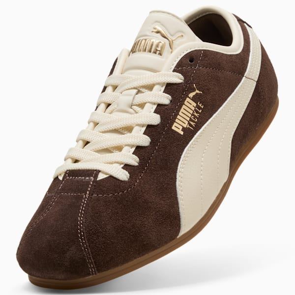 Puma Tackle Suede Chocolate/Alpine Snow Trainers