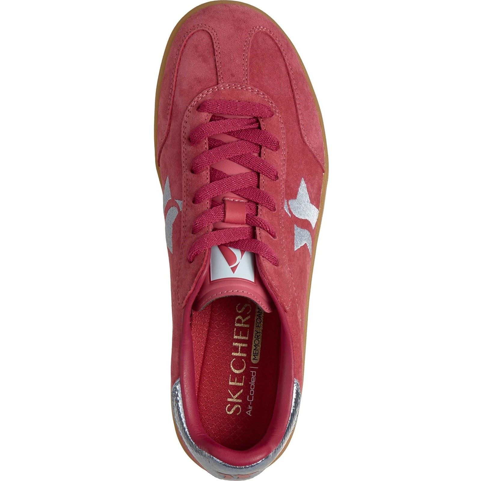 Skechers Academy Hi Elevated Essence Leather Women's Red/Blue Trainers