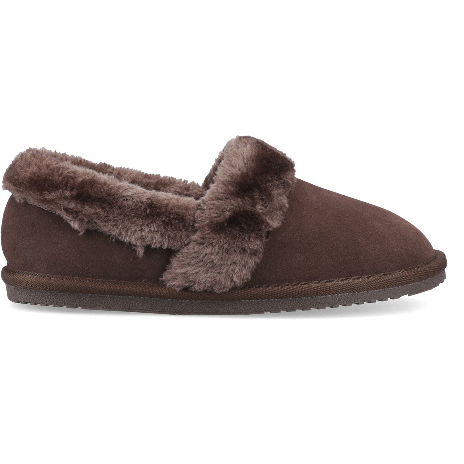 Hush Puppies Ariel Suede Women's Chocolate Slippers