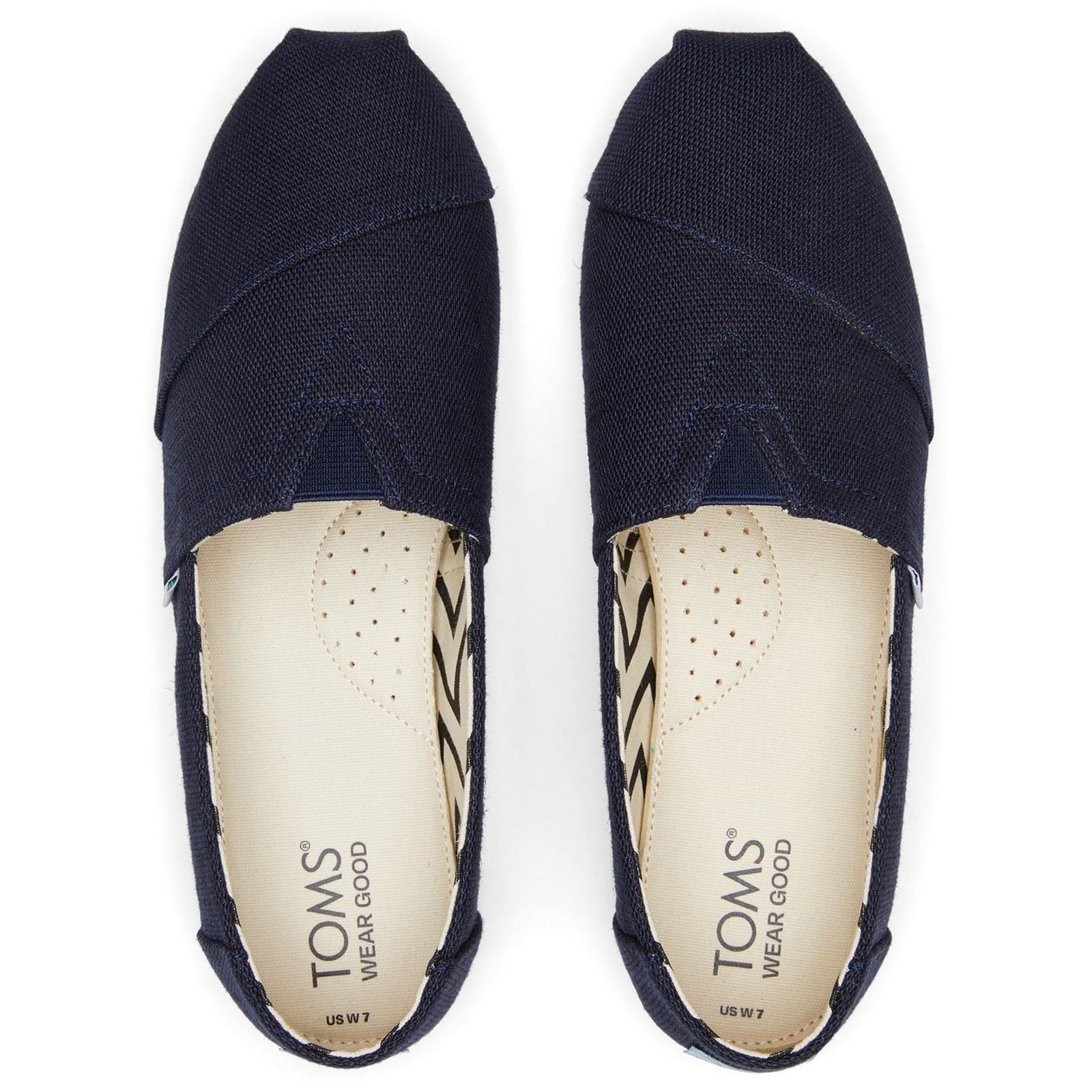 TOMS Alpargata Classic Cotton Women's Navy Espadrilles