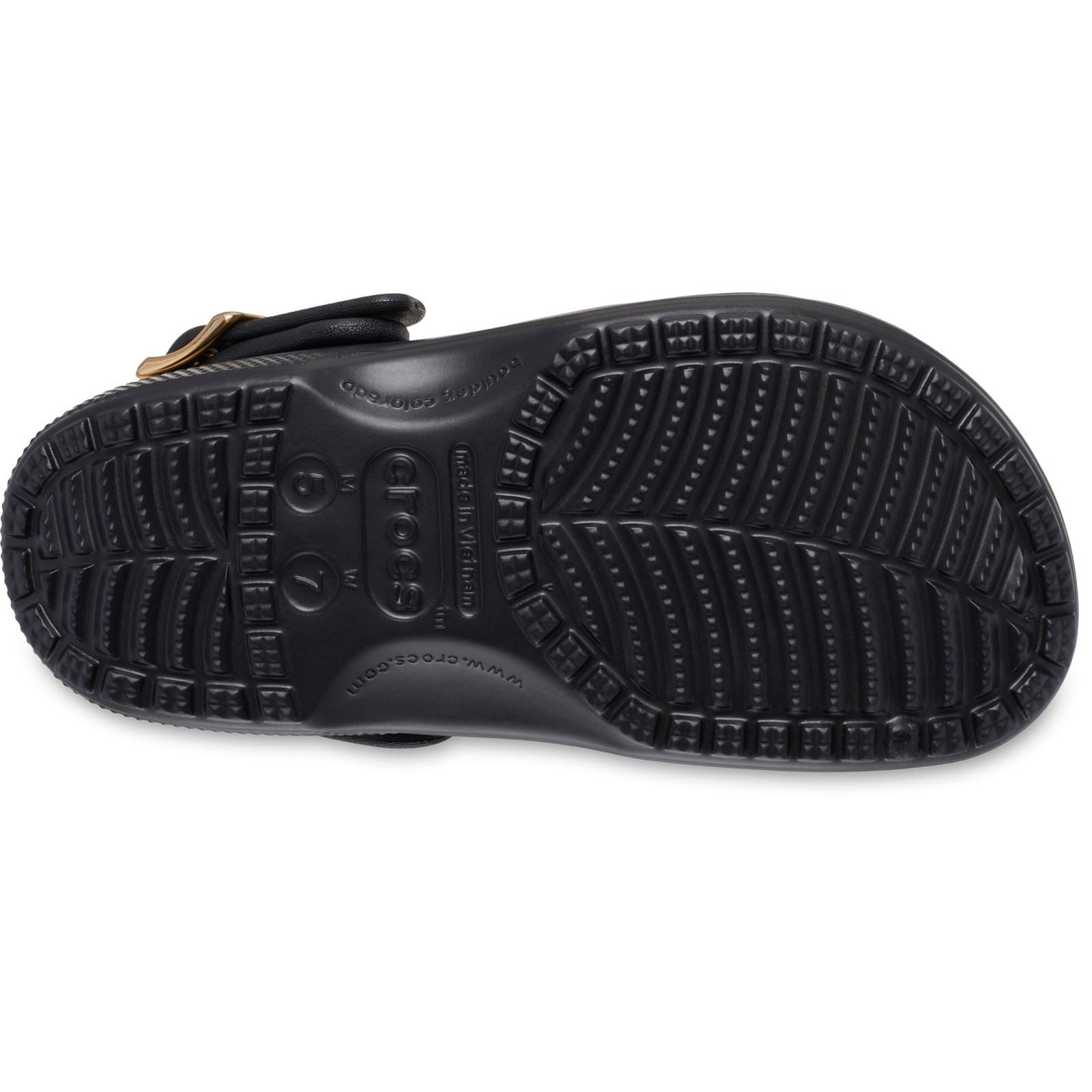 Crocs Classic Metallic Buckle EVA Women's Black Clogs