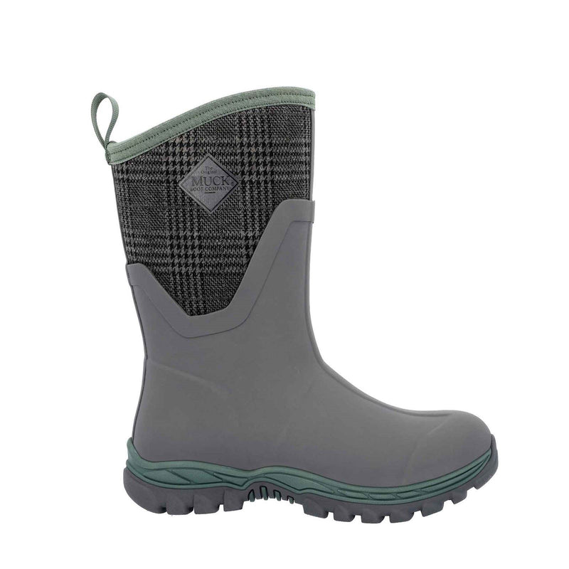 Muck Boots Arctic Sport II Synthetic Grey/Plaid Wellington Boots