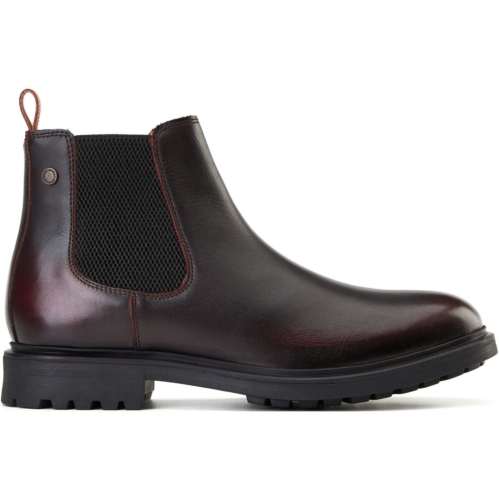 Base London Roebuck Leather Men's Bordo Boots