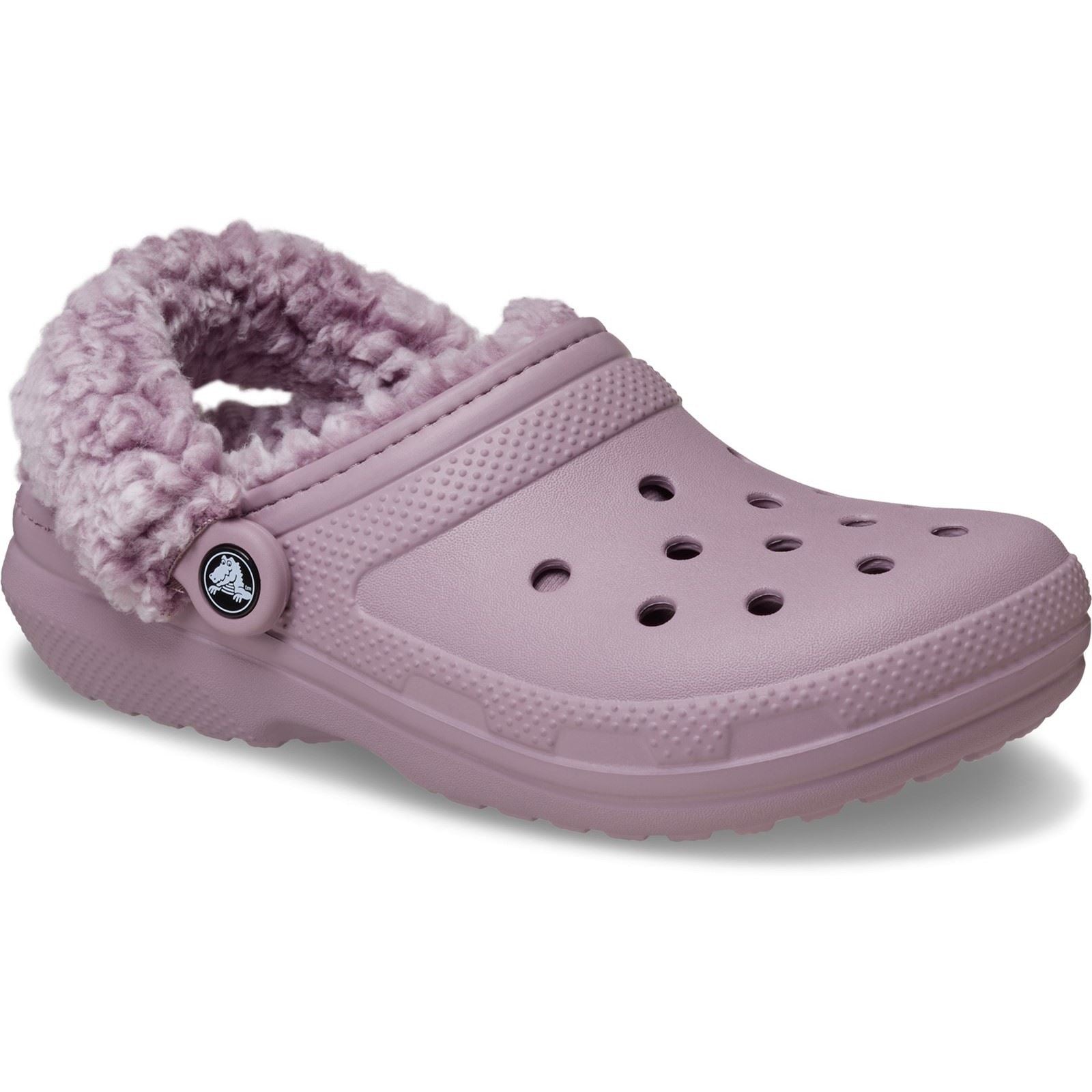 Crocs Classic Fleece Lined Polyester Blend Women's Dusty Lilac Clogs