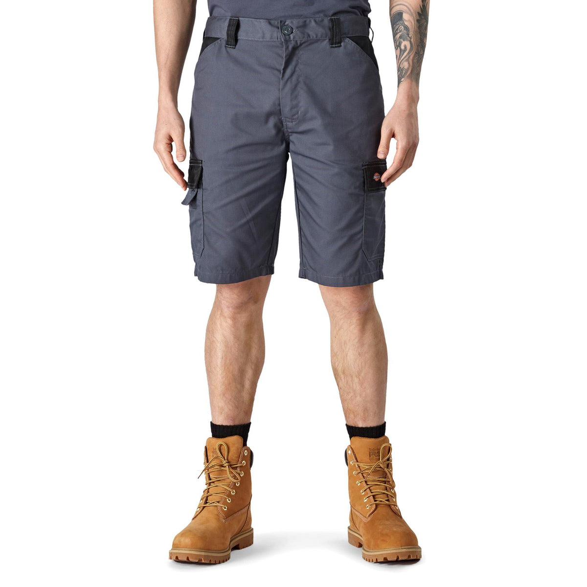 Dickies Everyday Polyester Men's Grey Knee-Length Shorts