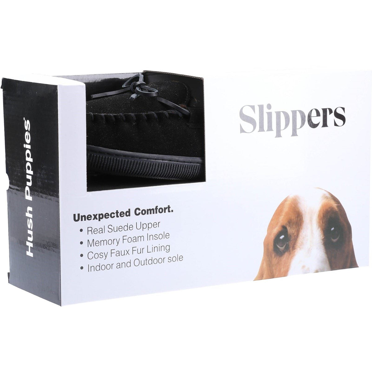 Hush Puppies 0 Suede Men's Black Slippers