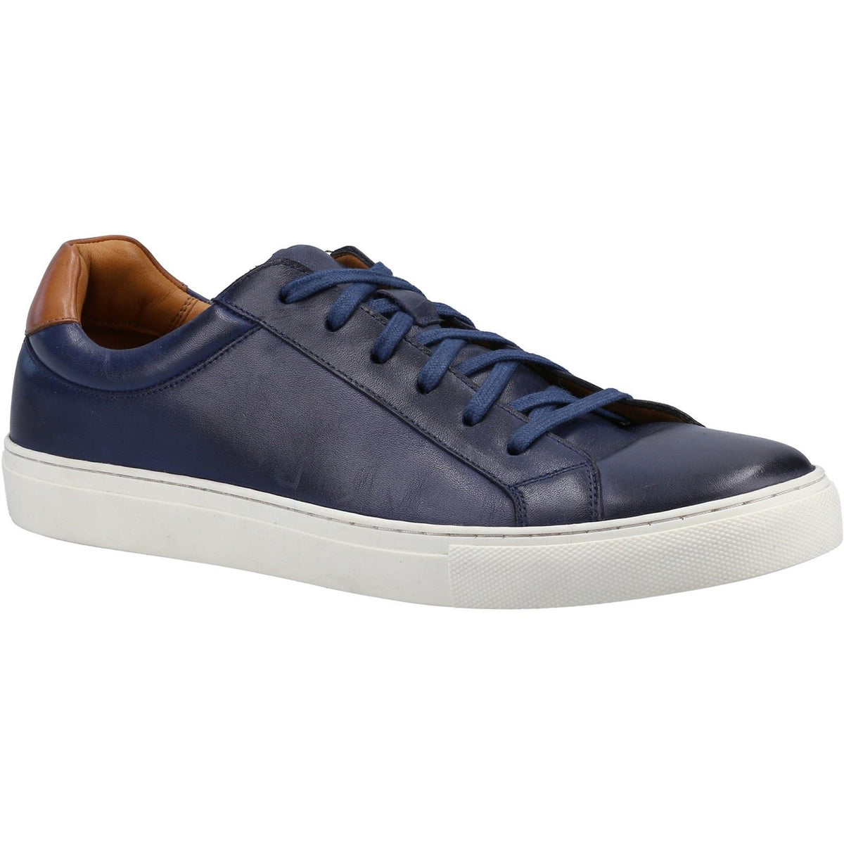 Hush Puppies Colton Leather Men's Navy Trainers