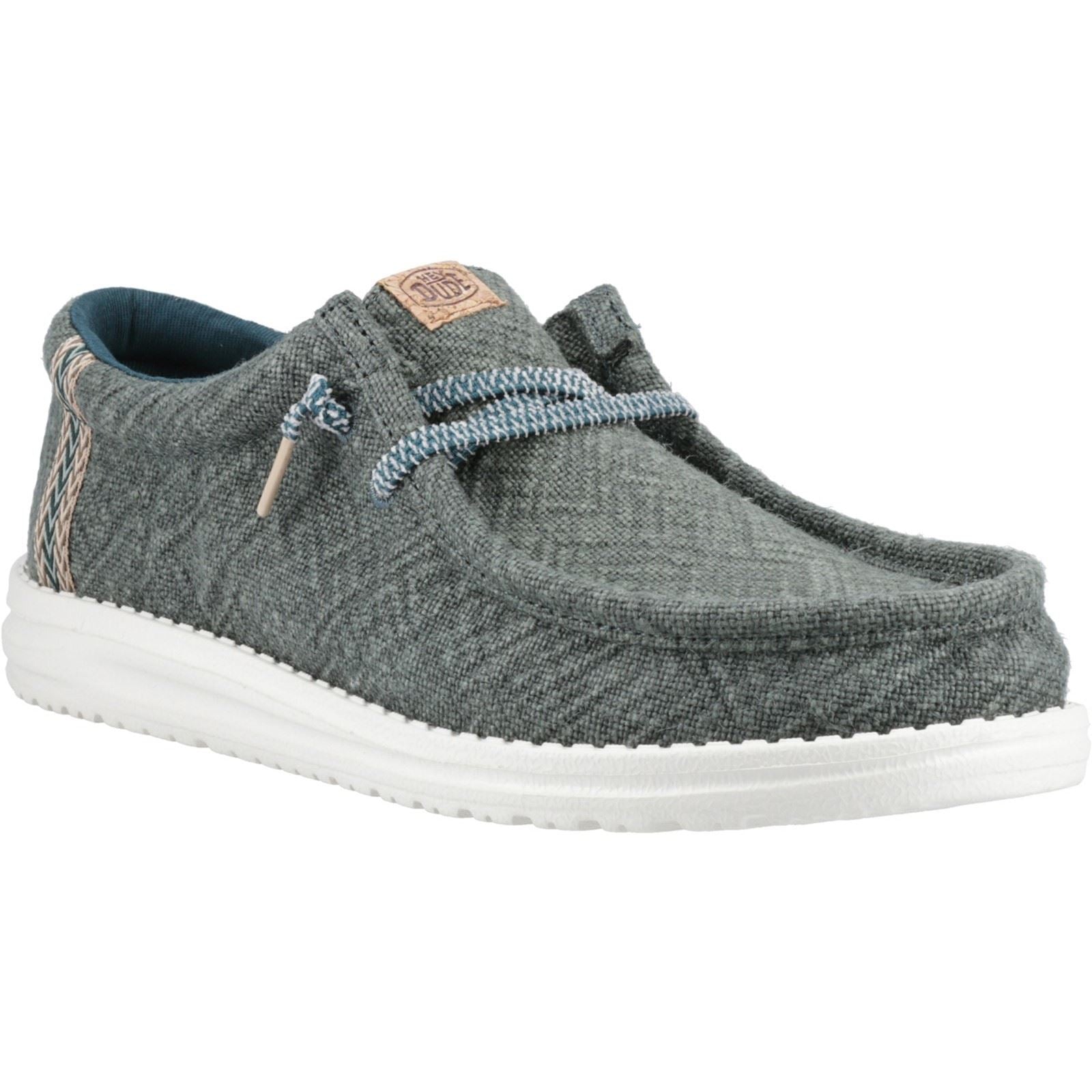 HEYDUDE Wally Jute Jute Men's Sea Green Moccasins Shoes