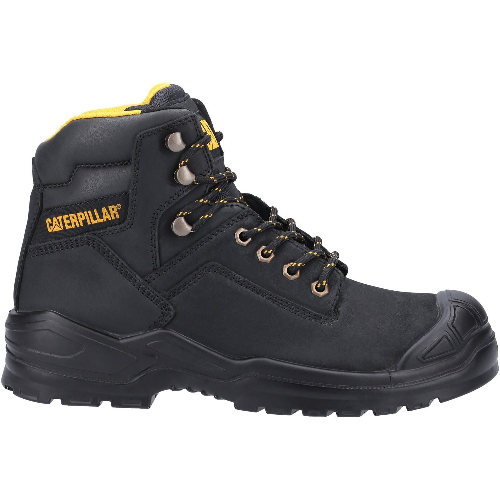 Caterpillar Striver Mid S3 Leather Black Safety Boots