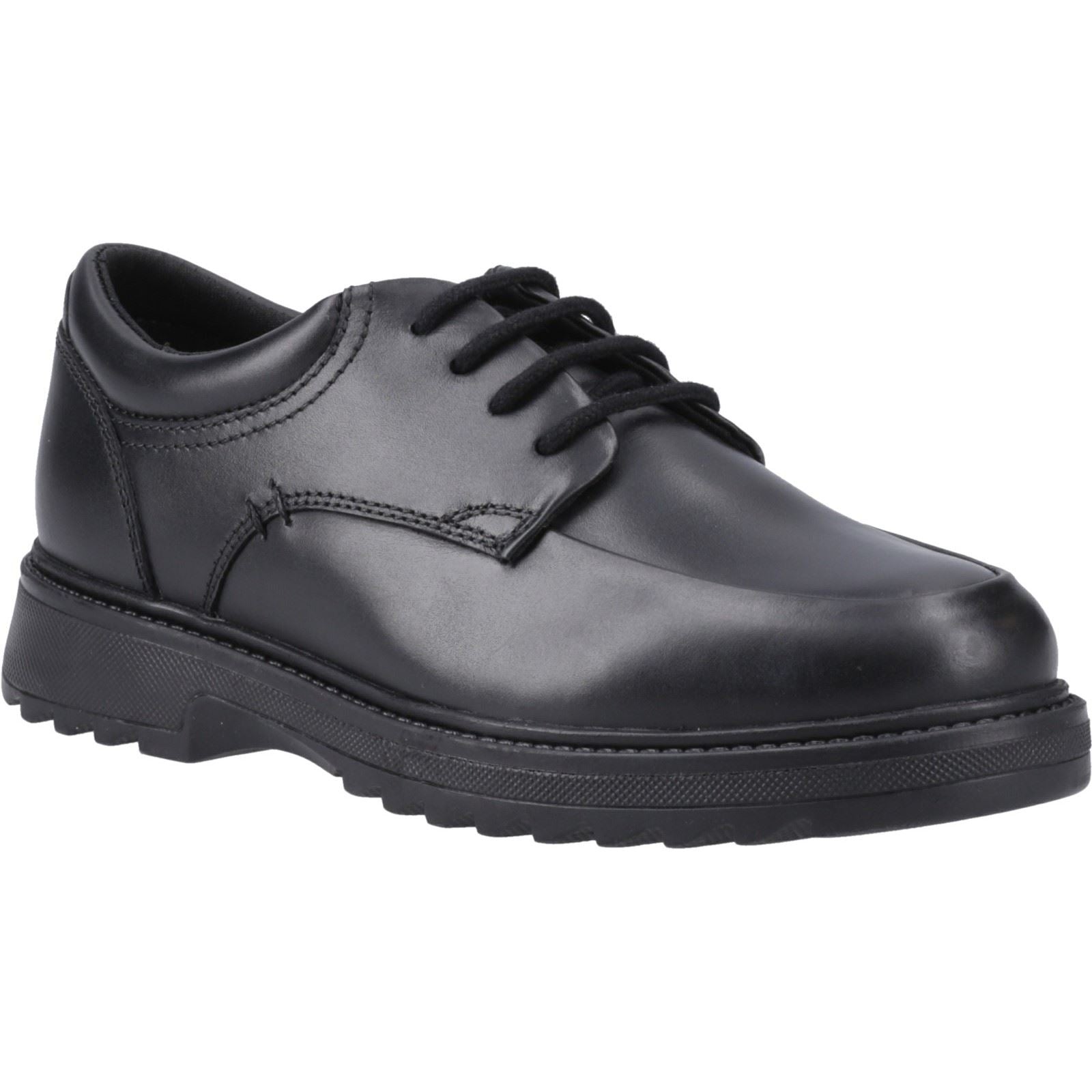 Hush Puppies Romeo Leather Junior Black Shoes