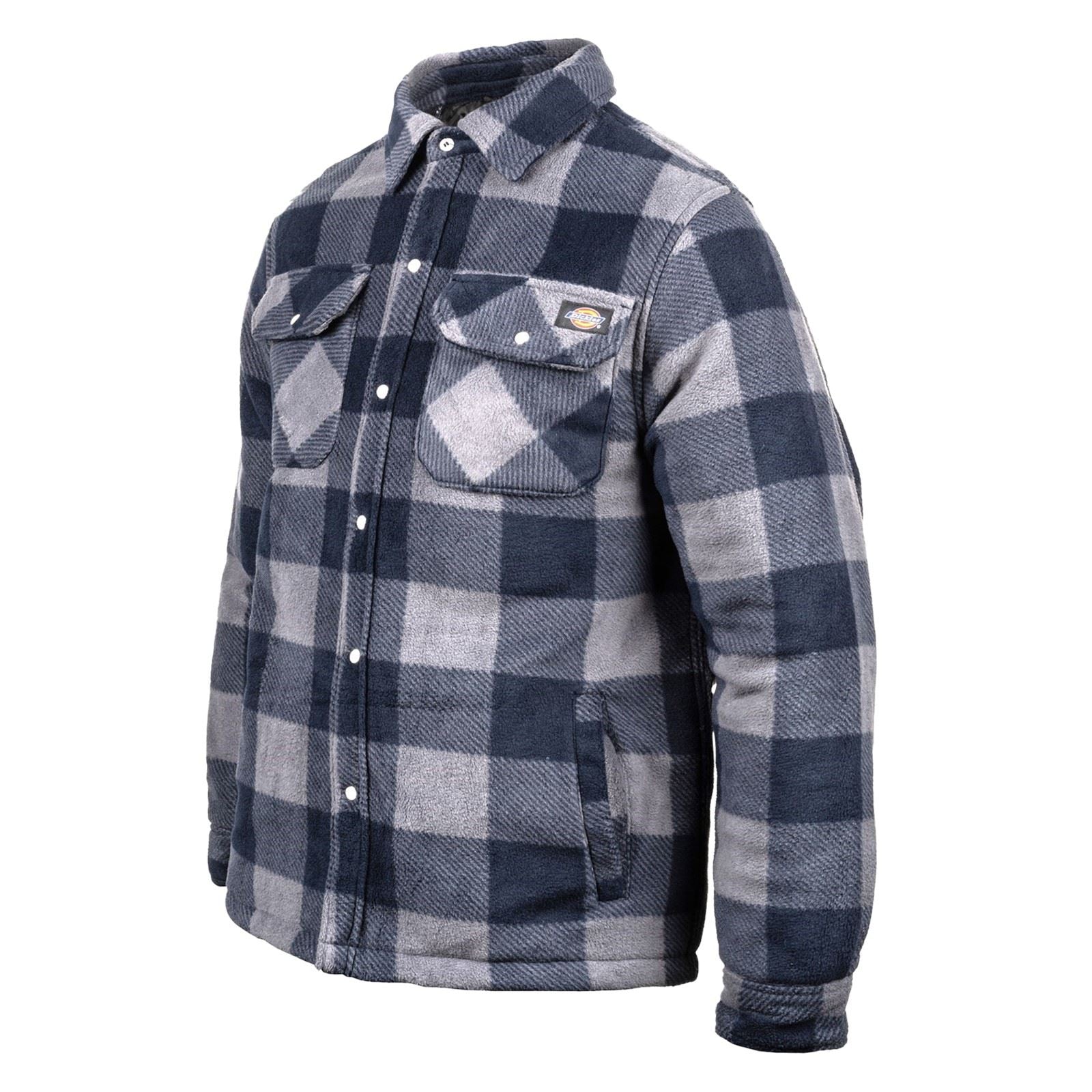 Dickies Portland Synthetic Men's Blue Casual Shirt