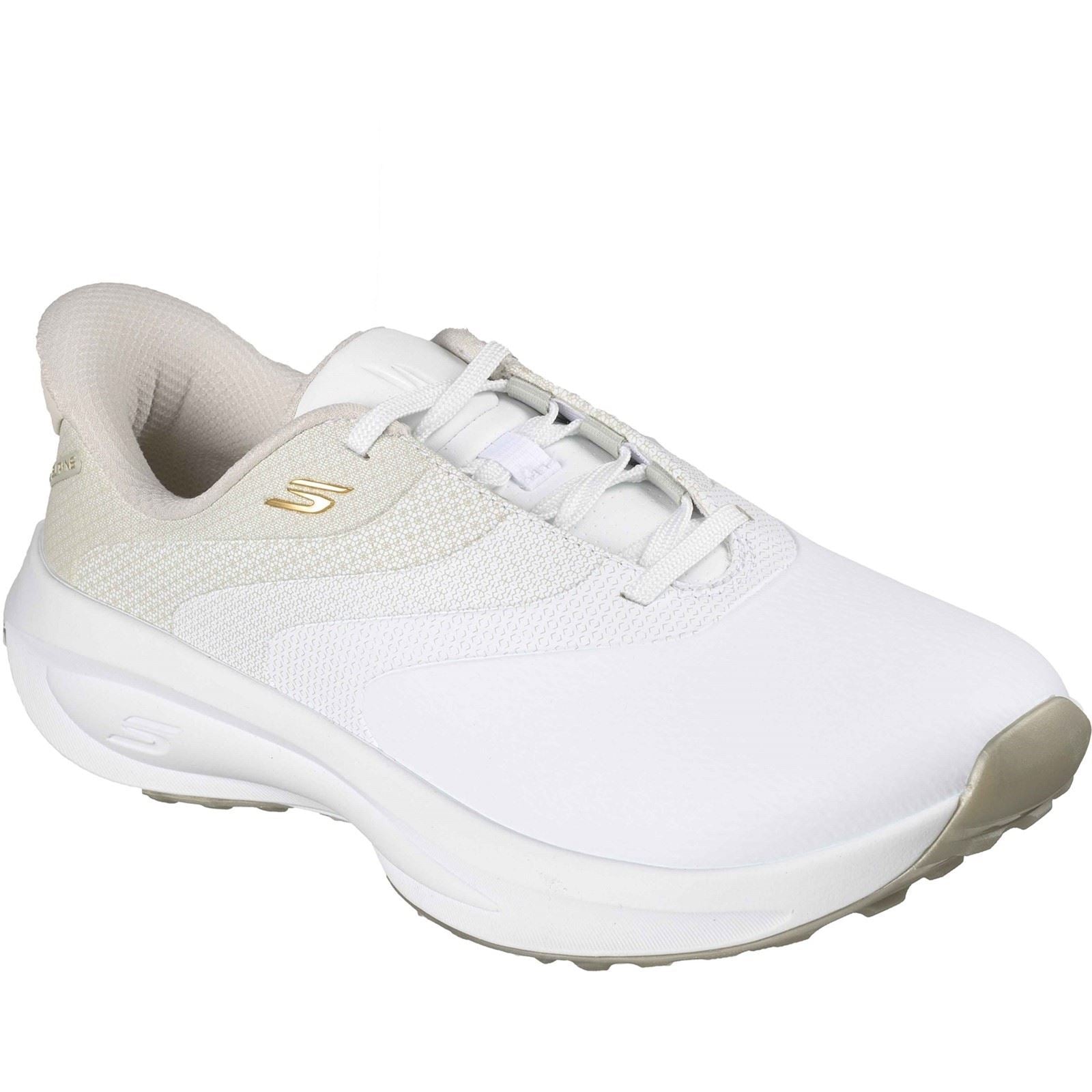 Skechers Flow Twist-Fit Polyurethane Women's White/Natural Golf Shoes