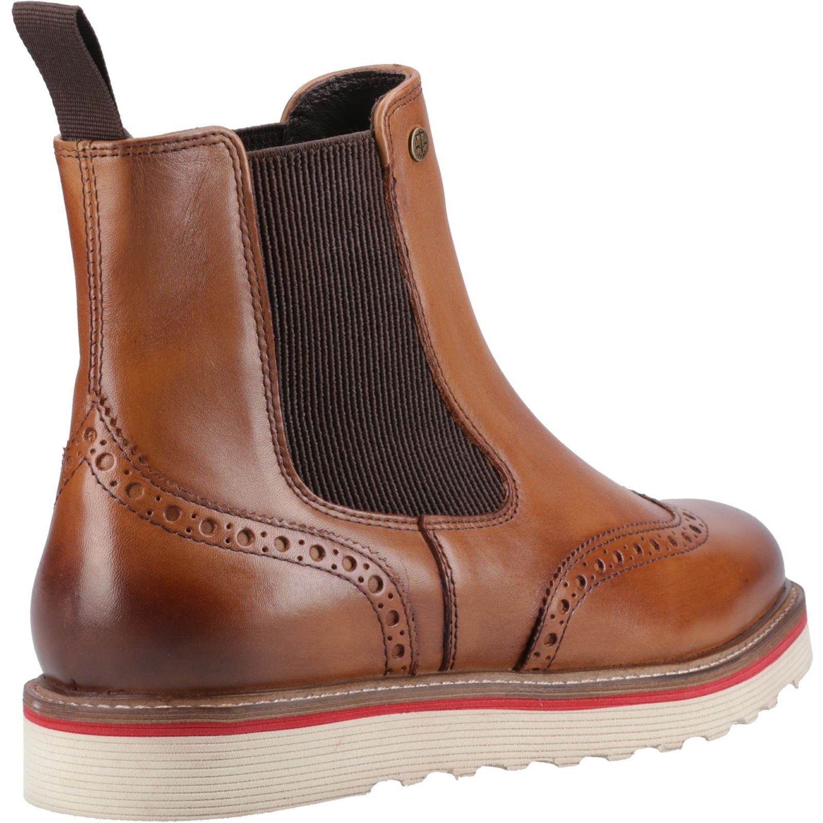 Hunter Orkney Brogue Dealer Boot Leather Men's Tan Ankle Boots