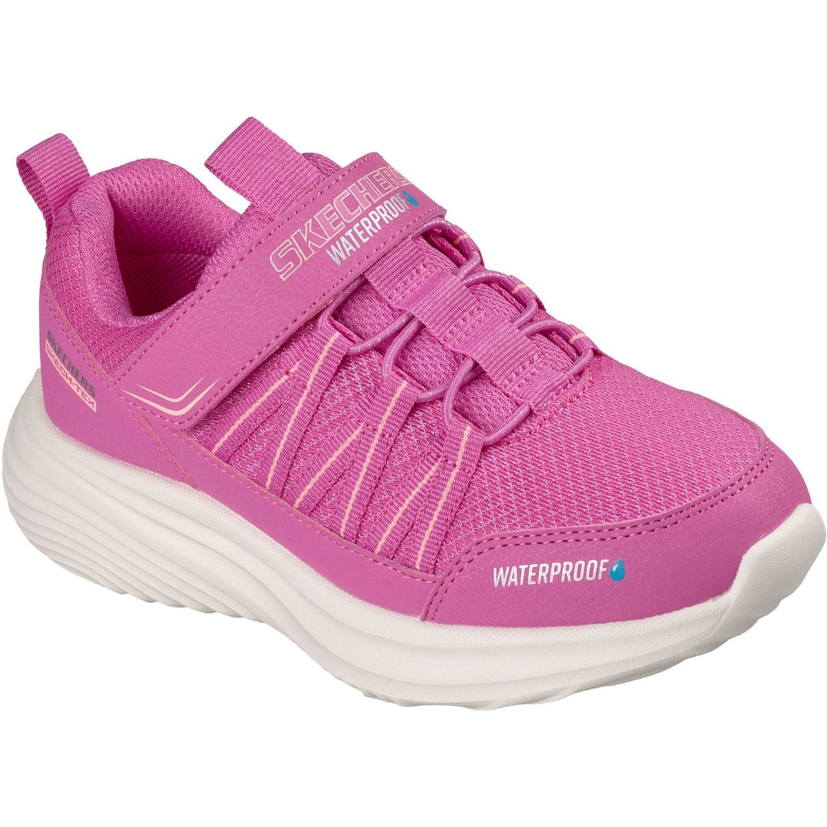 Skechers Bounder Pro Aqua Step Textile Girl's Pink/Coral Trainers
