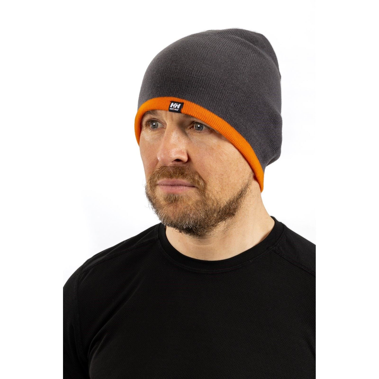 Helly Hansen Workwear Classic Reversible Adults Grey Beanie Hat