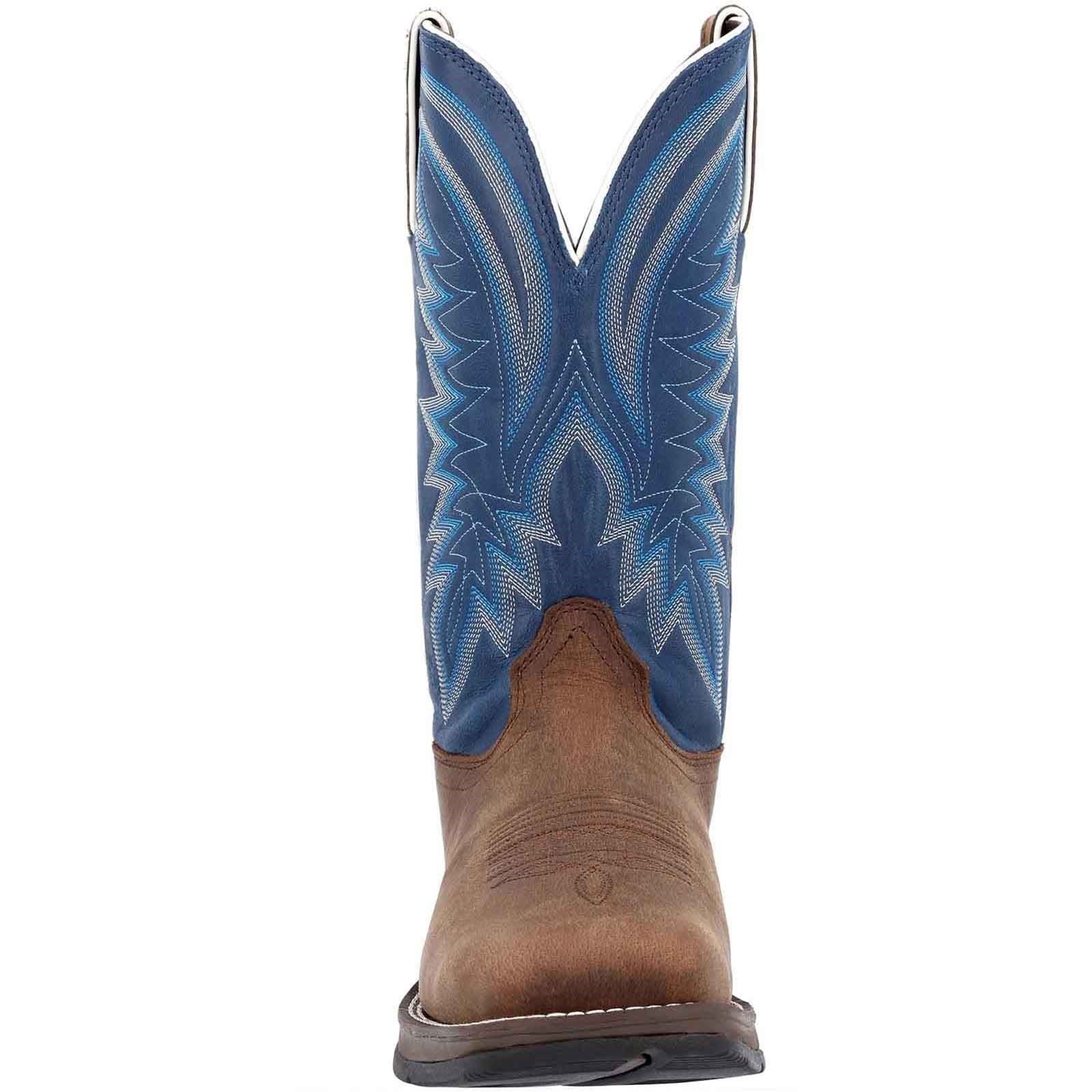 Durango Rebel Leather Men's Saddle Brown/Demin Blue Boots