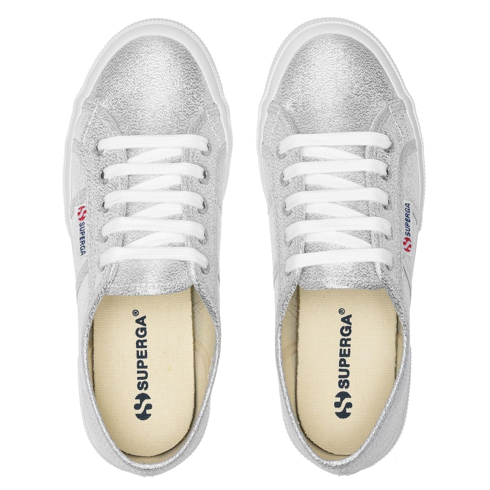 Superga 2750 Lamew Synthetic Women's Grey Silver Trainers
