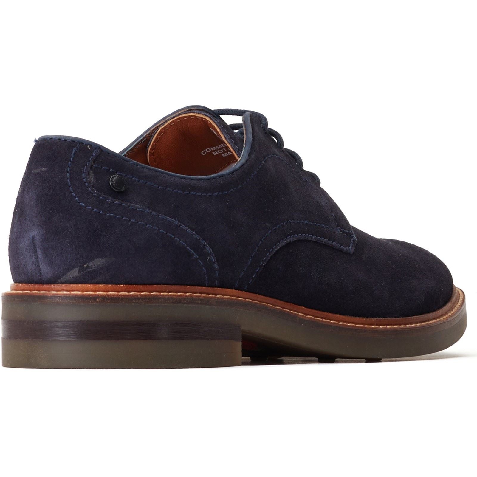 Base London Mawley Leather Men's Navy Oxford Shoes