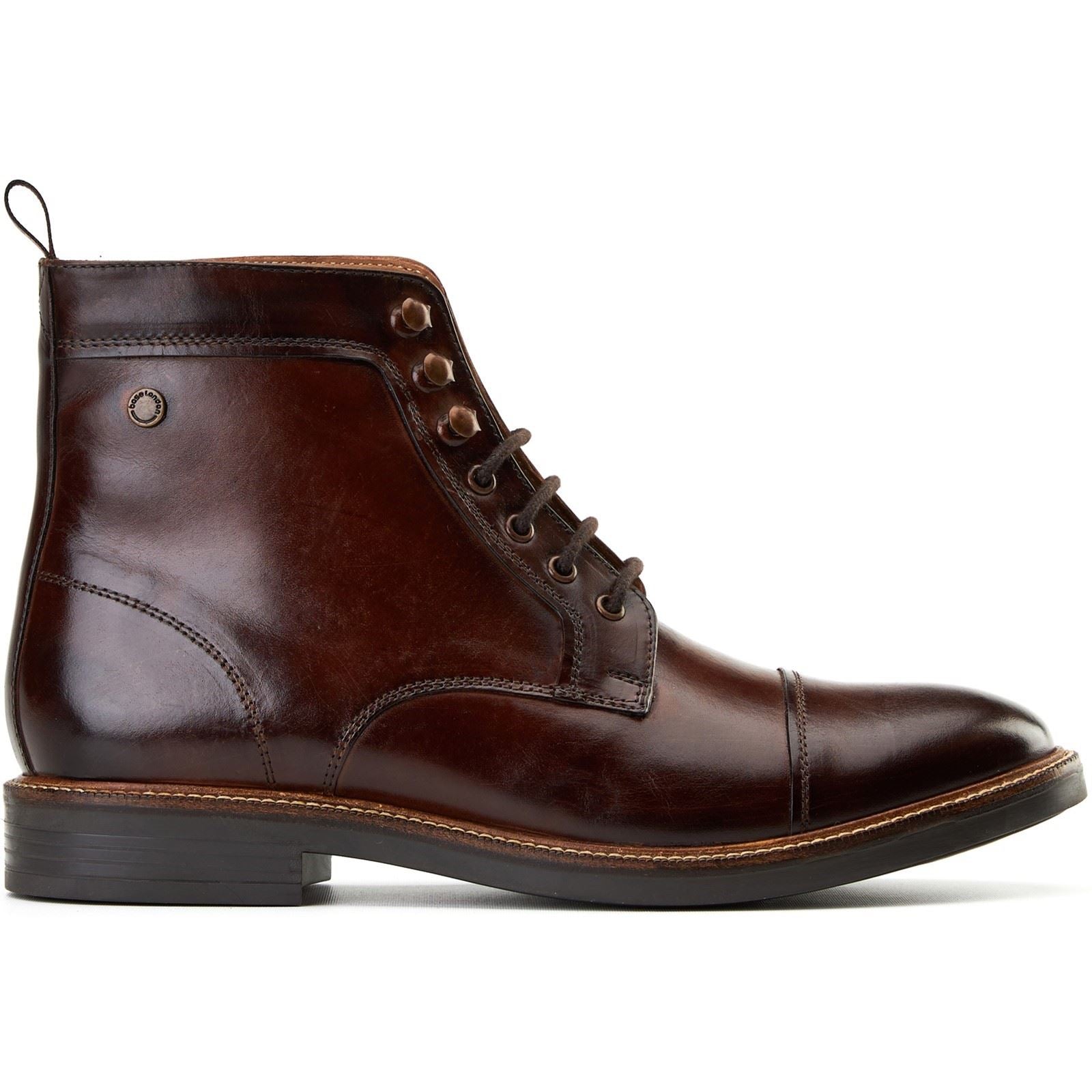 Base London Plymouth Leather Men's Brown Ankle Boots
