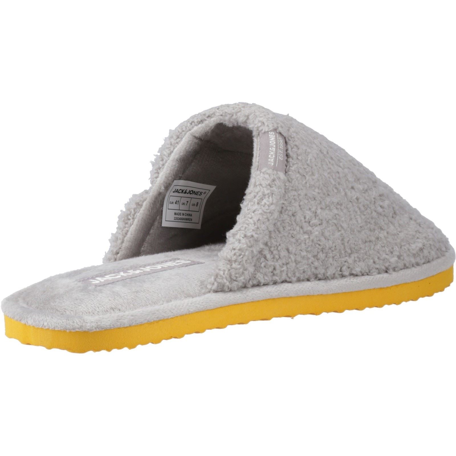 Jack & Jones Harry Fluff Synthetic Men's Frost Grey Slippers