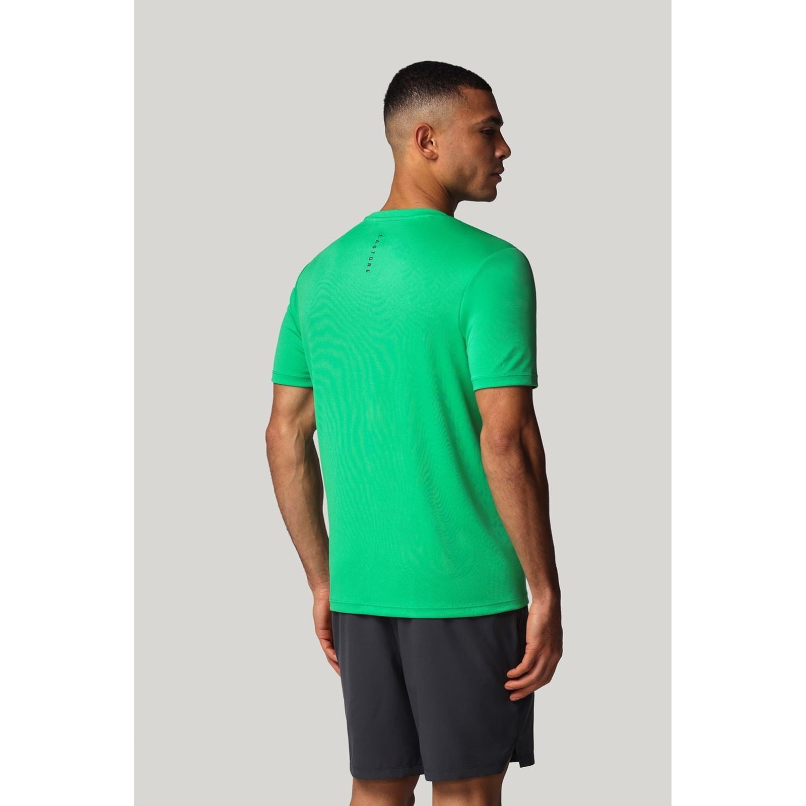 Castore Short Sleeve Polyester Men's Green Activewear T-Shirts