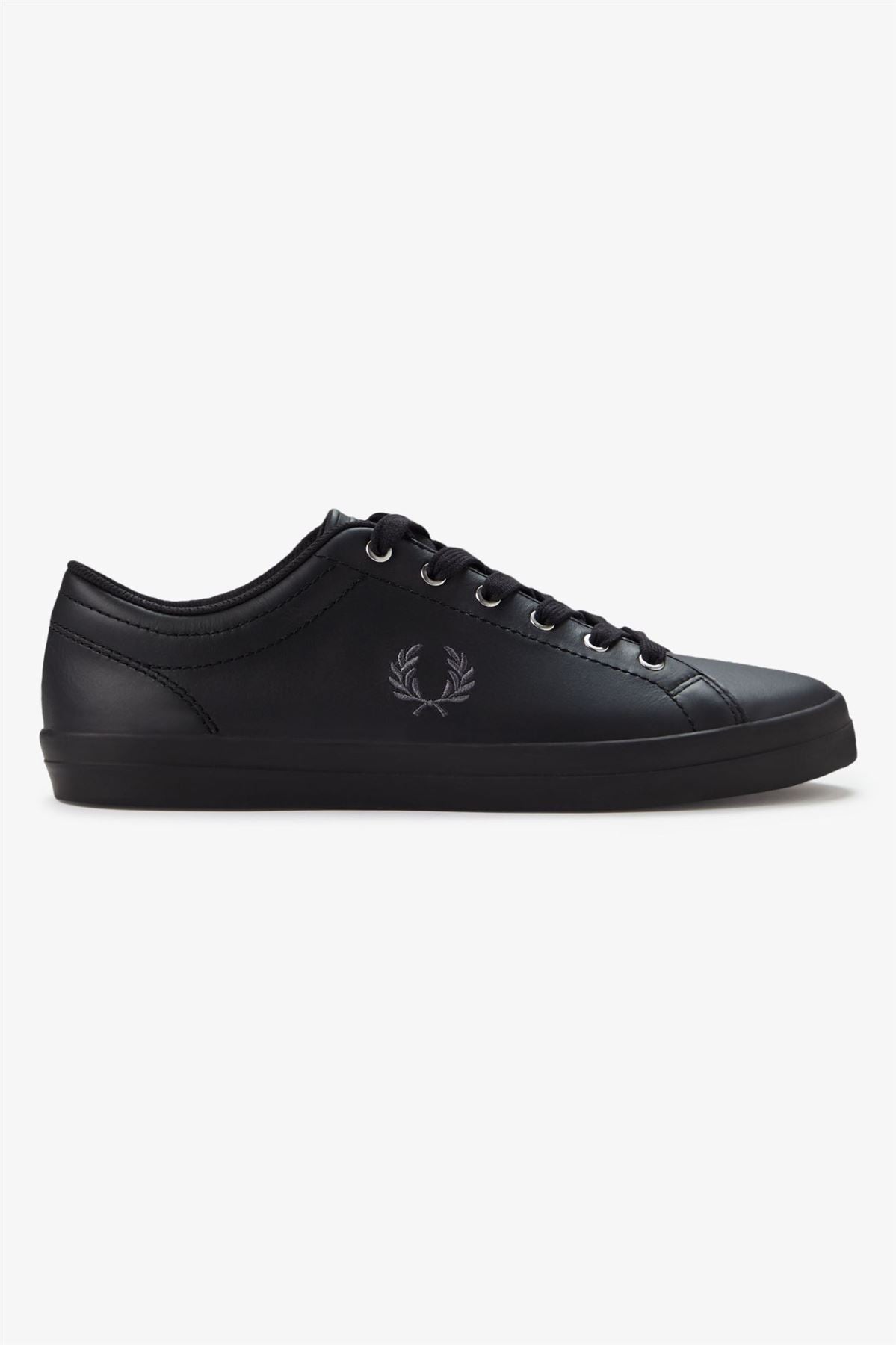 Fred Perry Baseline Leather Men's Black Trainers