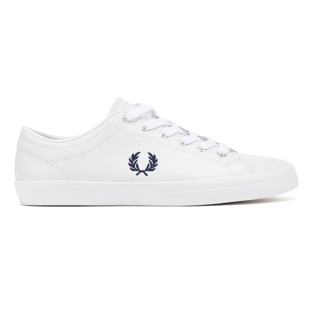 Fred Perry Baseline Leather Men's White/Navy Trainers