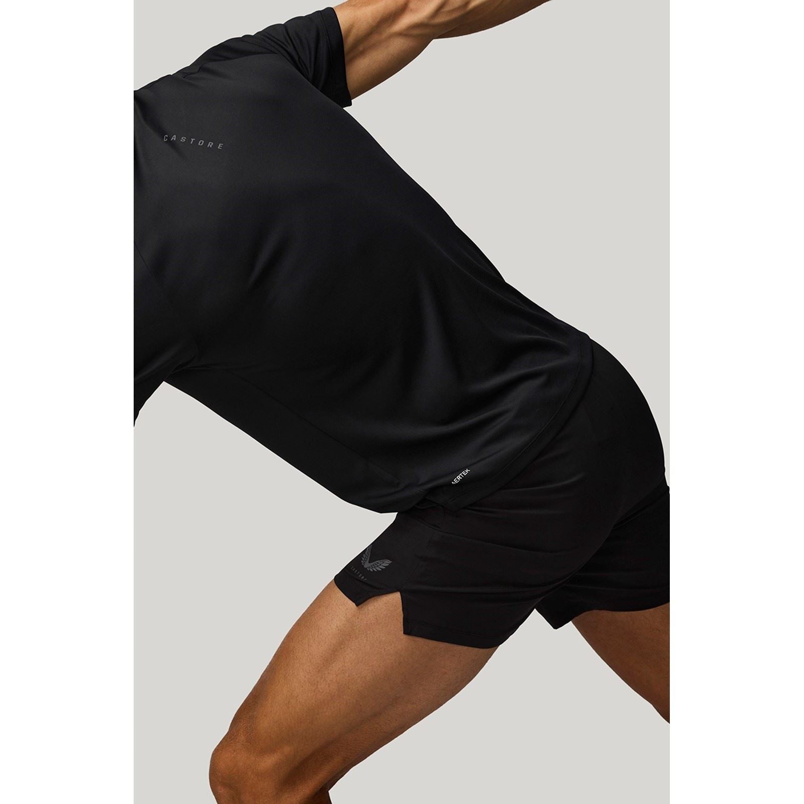 Castore 5" Branded Elastic Men's Black Activewear Shorts