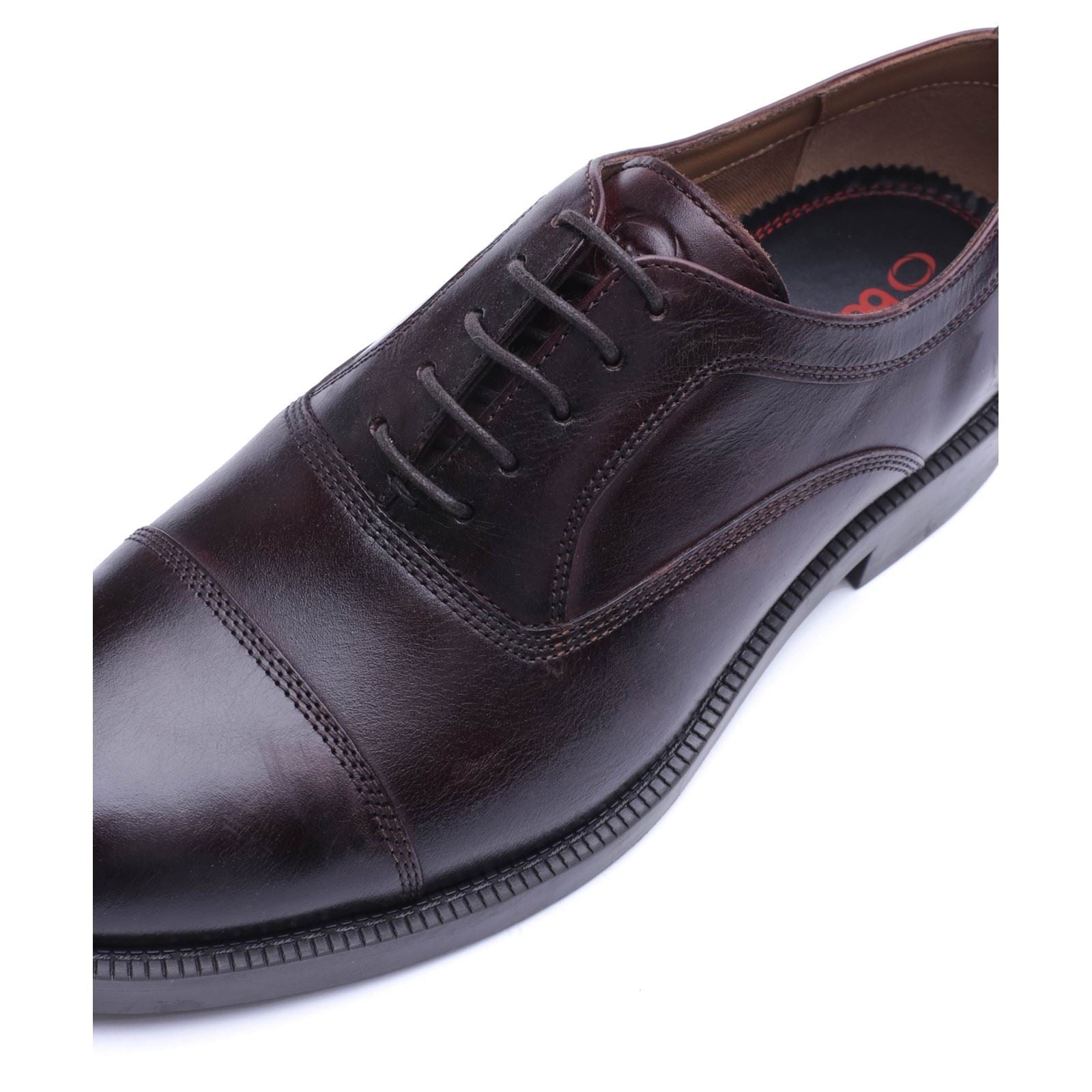 Base London Roma Leather Men's WASHED BROWN Oxford Shoes