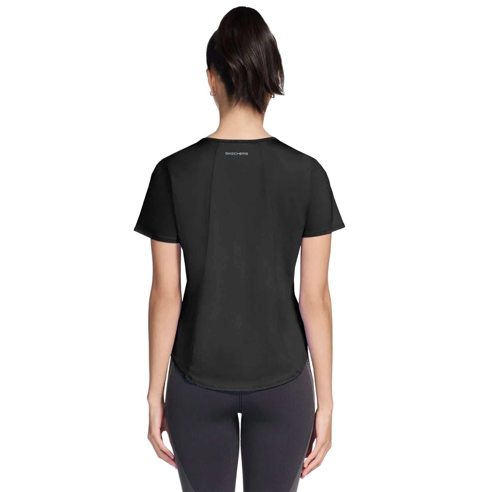 Skechers Stride Performance Tee Women's Black Activewear T-Shirts