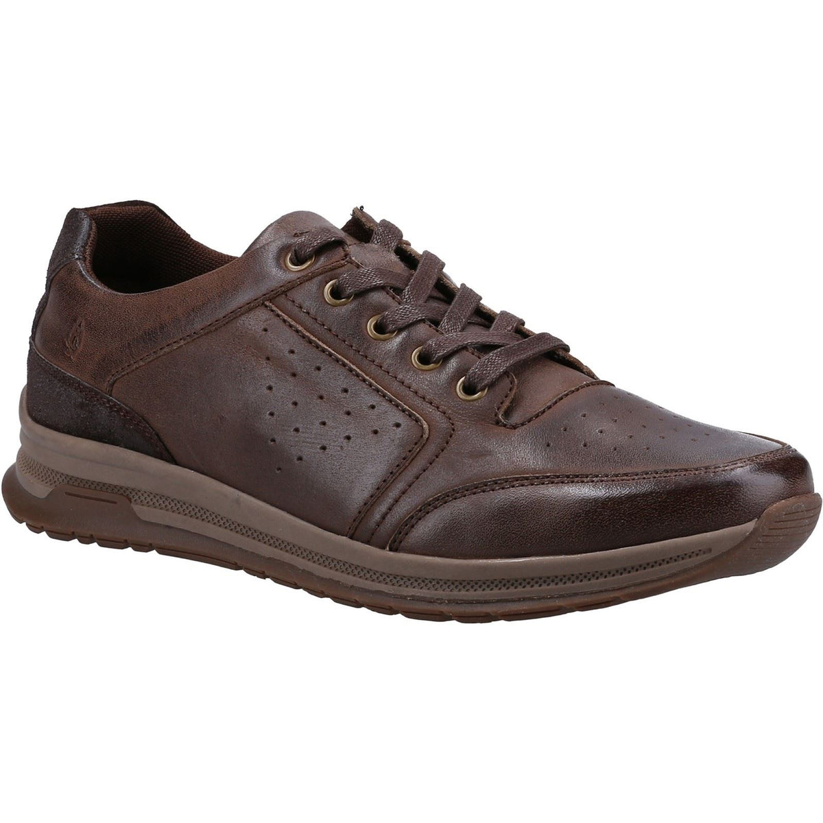 Hush Puppies Joseph Leather Men's Brown Leather Lace-Up Shoes