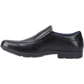 Pod Dundee Leather Men's Black Slip-On Shoes