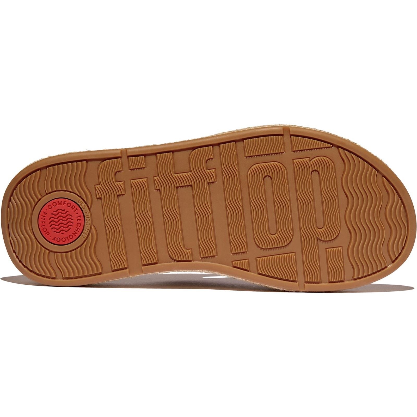 Fitflop F-Mode Cross Slide Leather Women's Deep Tan Sandals