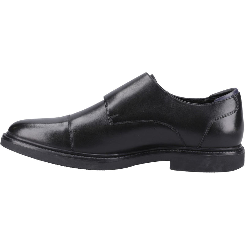 Hush Puppies Kane Leather Men's Black Double Monk Shoes
